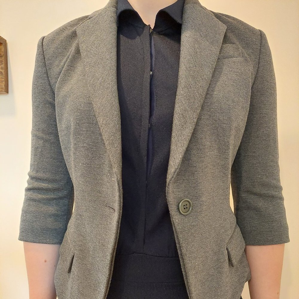 BCBGMaxAzria Blazer Gray Size XS